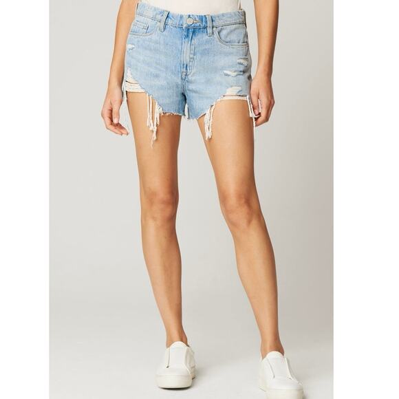 Blank NYC The Barrow Vintage High-Rise Cut Off Light Wash Jean Shorts size 26 - Picture 2 of 16